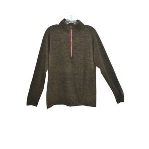 Lululemon Men's Metal Vent Tech 1/2 Zip Deep Meadow / Black Size‎ Medium